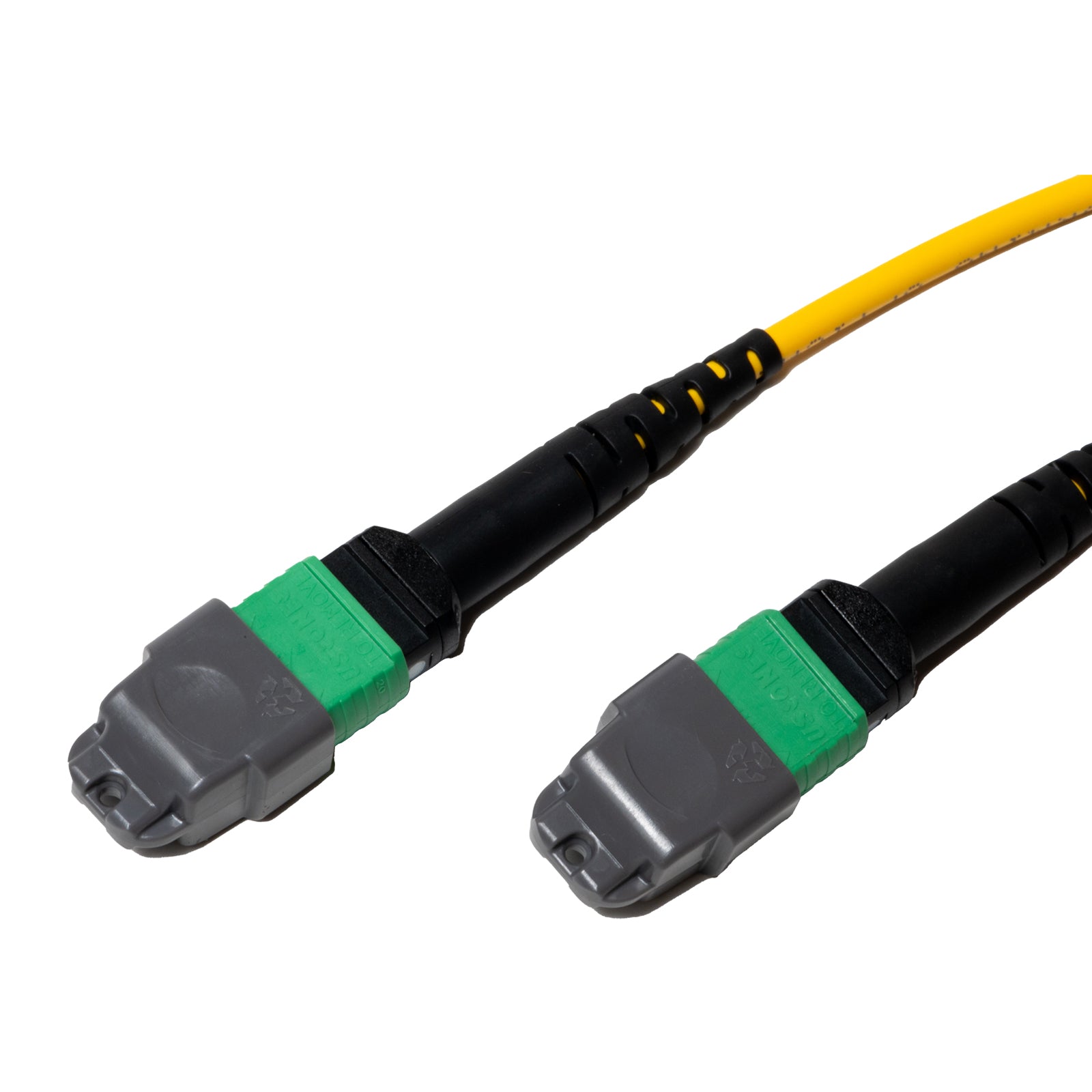 MTP-12 to MTP-12 OS2 Single Mode Elite Trunk Cable, Type B, Plenum (OFNP), Yellow